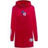 Womens NBA Classic Chenille Hoodie Dress(Red)