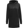 Womens NBA Classic Triple Black Hoodie Dress(Black)