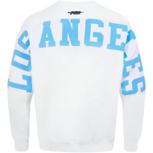 Mens NFL Wingspan Fleece Crewneck Sweatshirt(White)