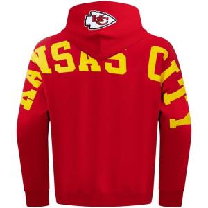 Mens NFL Wingspan Fleece Pull Over Hoodie(Red)