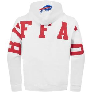 Mens NFL Wingspan Fleece Pull Over Hoodie(White)