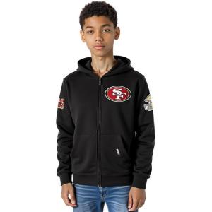 Pro Standard Big Boys NFL Classic Chenille Full Zip Hoodie(Black)