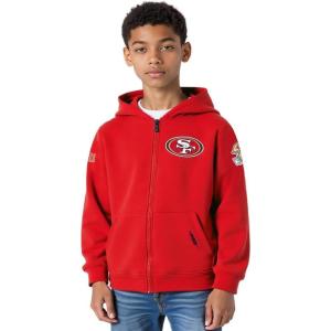 Pro Standard Big Boys NFL Classic Chenille Full Zip Hoodie(Red)