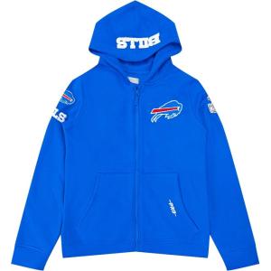 Pro Standard Big Boys NFL Classic Chenille Full Zip Hoodie(Royal Blue)