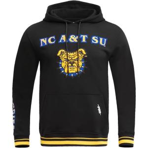 Pro Standard Mens College Classic Chenille Pull Over Hoodie(Black/Yellow)