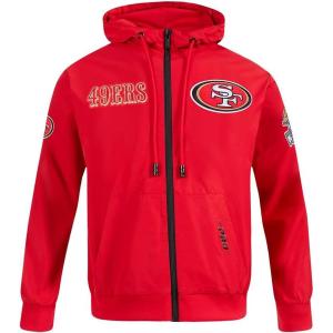 Pro Standard Mens NFL Area Code Varsity Jacket(Red)
