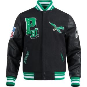 Pro Standard Mens NFL Best Of Varsity Jacket(Black/Green)