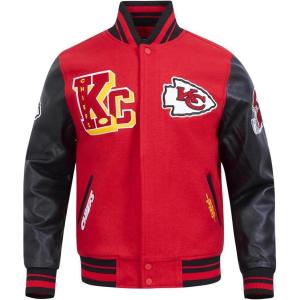 Pro Standard Mens NFL Best Of Varsity Jacket(Red/Black)