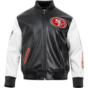 Pro Standard Mens NFL Classic Bristle Brushed Back French Terry Crewneck Sweatshirt(Black)