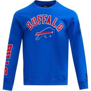 Pro Standard Mens NFL Classic Bristle Brushed Back French Terry Pull Over Hoodie(Blue)