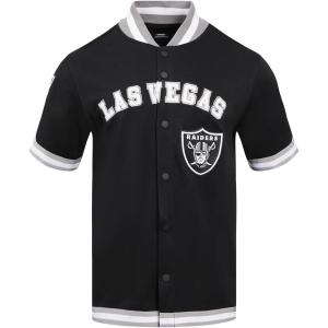 Pro Standard Mens NFL Classic Chenille Button Down(Black/Gray)