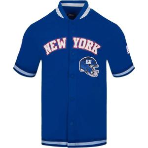 Pro Standard Mens NFL Classic Chenille Button Down(Dodger Blue)