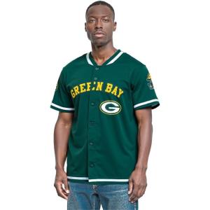 Pro Standard Mens NFL Classic Chenille Button Down(Forest Green)