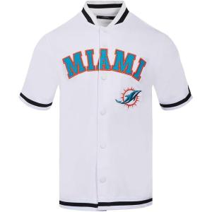 Pro Standard Mens NFL Classic Chenille Button Down(White/Black)