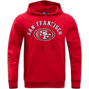 Pro Standard Mens NFL Classic Chenille Cotton Double Knit Athletic Short(Red)