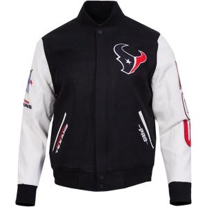Pro Standard Mens NFL Classic Varsity Jacket(Black/White M60030)