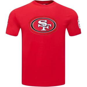 Pro Standard Mens NFL DIY Pick Stitch Short Sleeve Tee(Red)