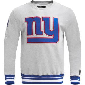 Pro Standard Mens NFL Mash Up Brushed Back French Terry Crewneck Sweatshirt(Grey)