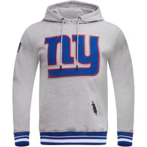 Pro Standard Mens NFL Mash Up Brushed Back French Terry Pull Over Hoodie(Grey)