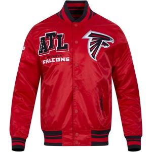 Pro Standard Mens NFL Mash Up Satin Jacket(Red)