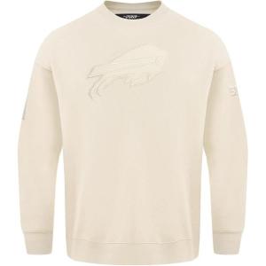 Pro Standard Mens NFL Neutral Fleece Crewneck Sweatshirt(Eggshell)