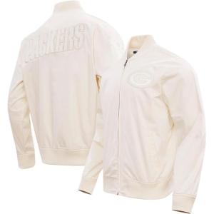 Pro Standard Mens NFL Neutral Twill Jacket(Green Bay Packers  Cream)
