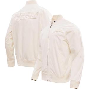 Pro Standard Mens NFL Neutral Twill Jacket(Los Angeles Chargers  Cream)