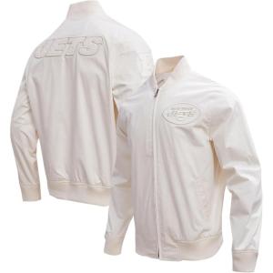 Pro Standard Mens NFL Neutral Twill Jacket(New York Jets  Cream)
