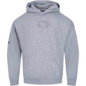 Pro Standard Mens NFL Reverse French Terry Brushed Back French Terry Pull Over Hoodie(Grey)