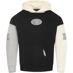 Pro Standard Mens NFL Reverse French Terry Fleece Pull Over Hoodie(Black)