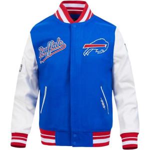 Pro Standard Mens NFL Script Tail Varsity Jacket(Blue)
