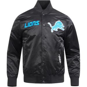 Pro Standard Mens NFL Souvenir Satin Jacket(Black)