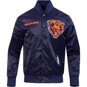 Pro Standard Mens NFL Souvenir Satin Jacket(Navy)