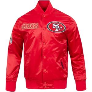 Pro Standard Mens NFL Souvenir Satin Jacket(Red)