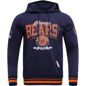 Pro Standard Mens NFL Team Badge Brushed Back French Terry Pull Over Hoodie(Blue)