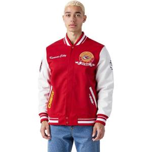 Pro Standard Mens NFL Team Badge Varsity Jacket(KANSAS CITY CHIEFS)