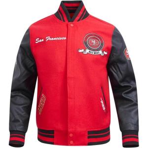 Pro Standard Mens NFL Team Badge Varsity Jacket(SAN FRANCISCO 49ERS)