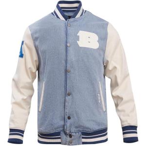 Pro Standard Mens NFL Varsity Blues Denim Jacket(Cincinnati Bengals  Denim)
