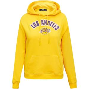 Pro Standard Womens NBA Classic Chenille Pull Over Hoodie(Yellow)