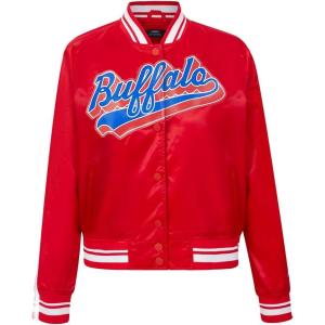 Pro Standard Womens NFL Buffalo Bills Script Tail Satin Jacket Red XS
