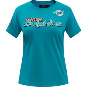 Pro Standard Womens NFL Classic Chenille Short Sleeve Boxy Tee(Teal)