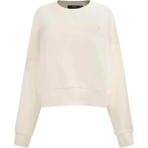 Pro Standard Womens NFL Neutral Brushed Back French Terry Crewneck Sweatshirt