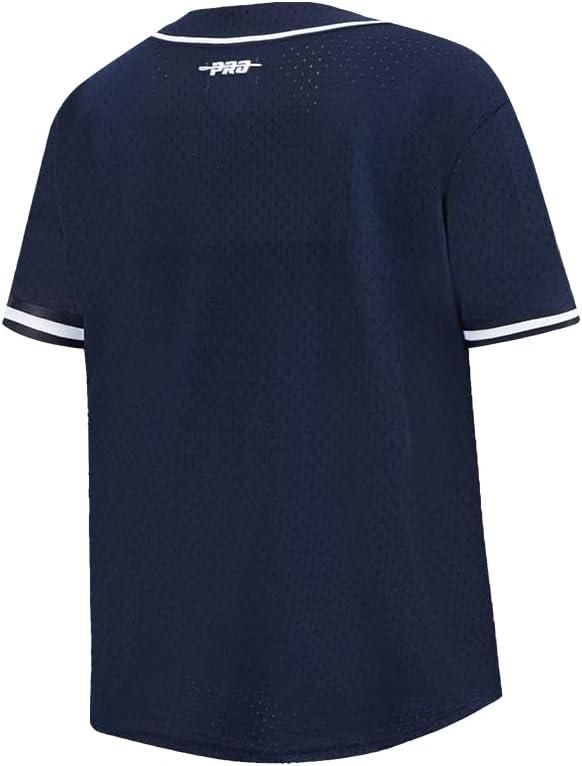 imageBig Boys WNBA Indiana Fever Classic Player Name and Number Mesh Button Down TopMidnight Navy