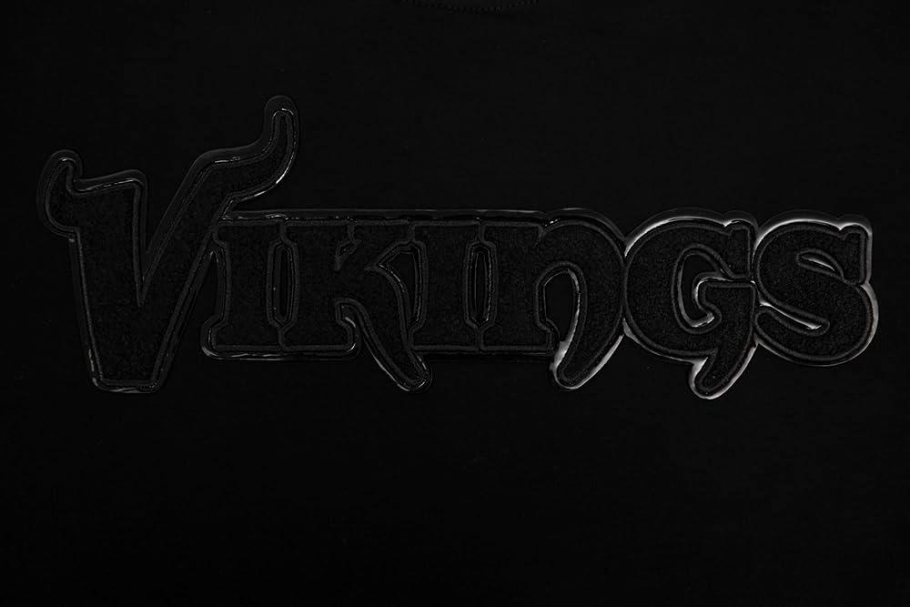 imageBlack NFL Vikings Mens Tee Triple Black by Pro StandardTriple Black