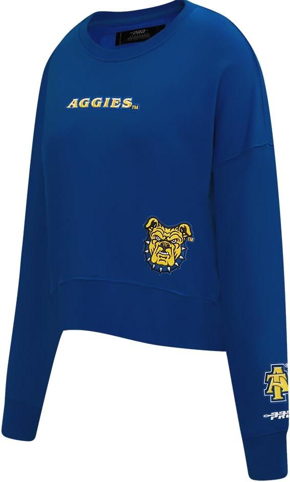 imagePRO STANDARD Womens College Wingspan Brushed Back French Terry Crewneck SweatshirtDodger Blue