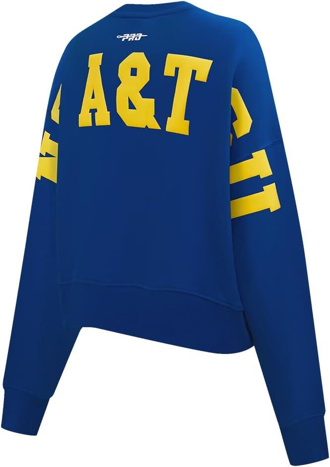 imagePRO STANDARD Womens College Wingspan Brushed Back French Terry Crewneck SweatshirtDodger Blue