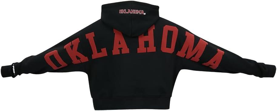 imagePRO STANDARD Womens College Wingspan Brushed Back French Terry Cropped Pullover HoodieBlack