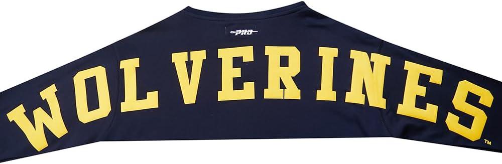 imagePRO STANDARD Womens College Wingspan Brushed Back French Terry Cropped Pullover HoodieMidnight Navy