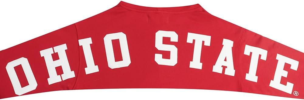 imagePRO STANDARD Womens College Wingspan Brushed Back French Terry Cropped Pullover HoodieRed