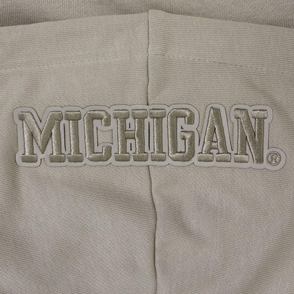 imagePRO STANDARD Womens College Wingspan Brushed Back French Terry Cropped Pullover HoodieTaupe